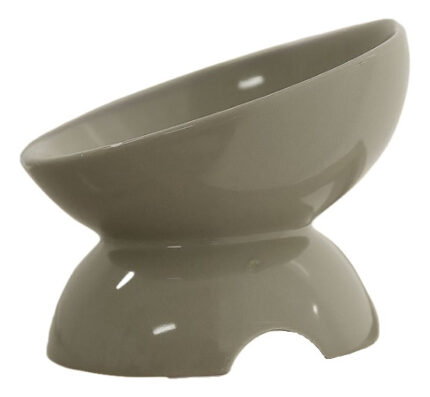 Bowl De Cerámica Para Mascotas Inclinado