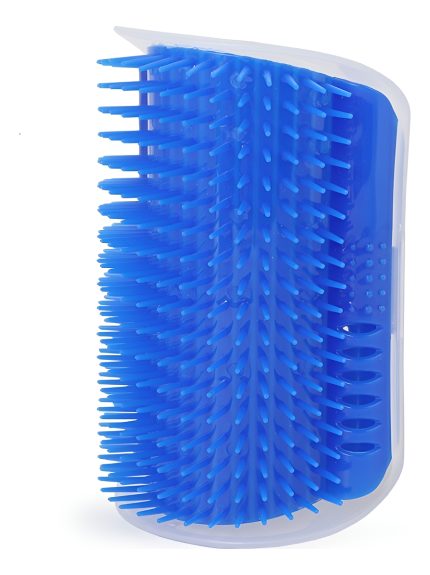 Auto Cepillado Rascador Esquinero Para Gatos Azul