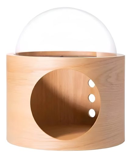 Moderna Casa Para Mascotas Estilo Cúpula Beige