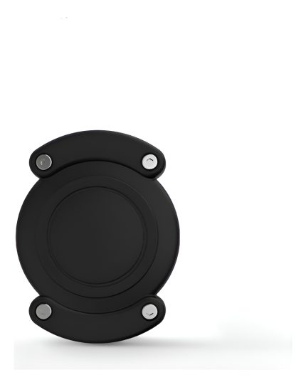 Funda Protectora Dura De Airtag Para Collar De Perro O Gato Negro Liso Estándar