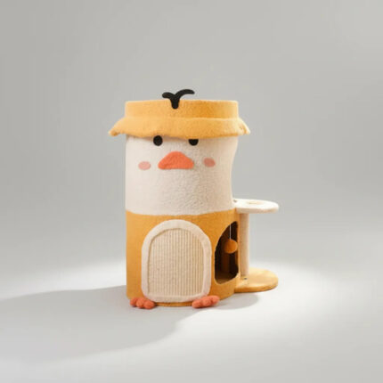 Rascador Torre Para Gatos 3 Pisos Diseño Pato Sisal